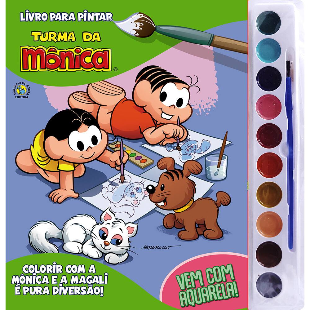 Revista de Colorir Turma da Monica