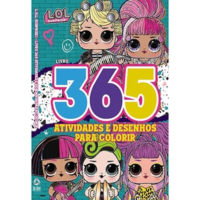 Livro infantil 365 atividades, LOL Surprise, Ed Online - PT 1 UN