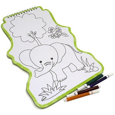 Livro para colorir infantil com canetinha, Animais da Floresta, Happy Books - PT 1 UN