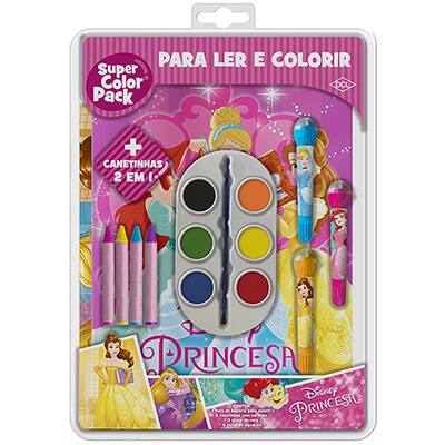 Livro Para Colorir Infantil, Disney Princesas, D2473, DCL - PT 1 UN