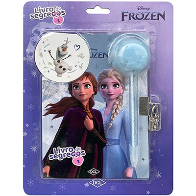 Diário Infantil Livro de Segredos, Frozen, D8134, DCL - PT 1 UN