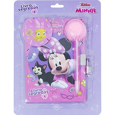 Diário Infantil Livro De Segredos, Disney Minnie, D8132, DCL - PT 1 UN