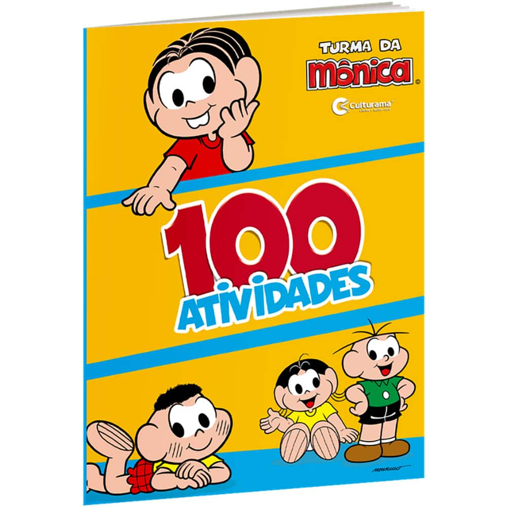 Livro infantil atividades Turma da Mônica Ciranda Cultural PT 1 UN - Escolar  - Kalunga