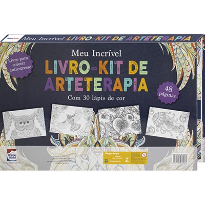 Livro para colorir, Kit de Arteterapia, 307866, Happy Books - PT 1 UN