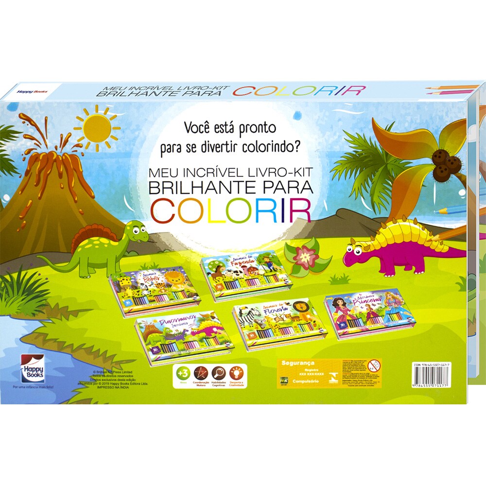 LIVRO DE COLORIR DINOSSAURO - GRACIOSA PRESENTES LTDA EPP