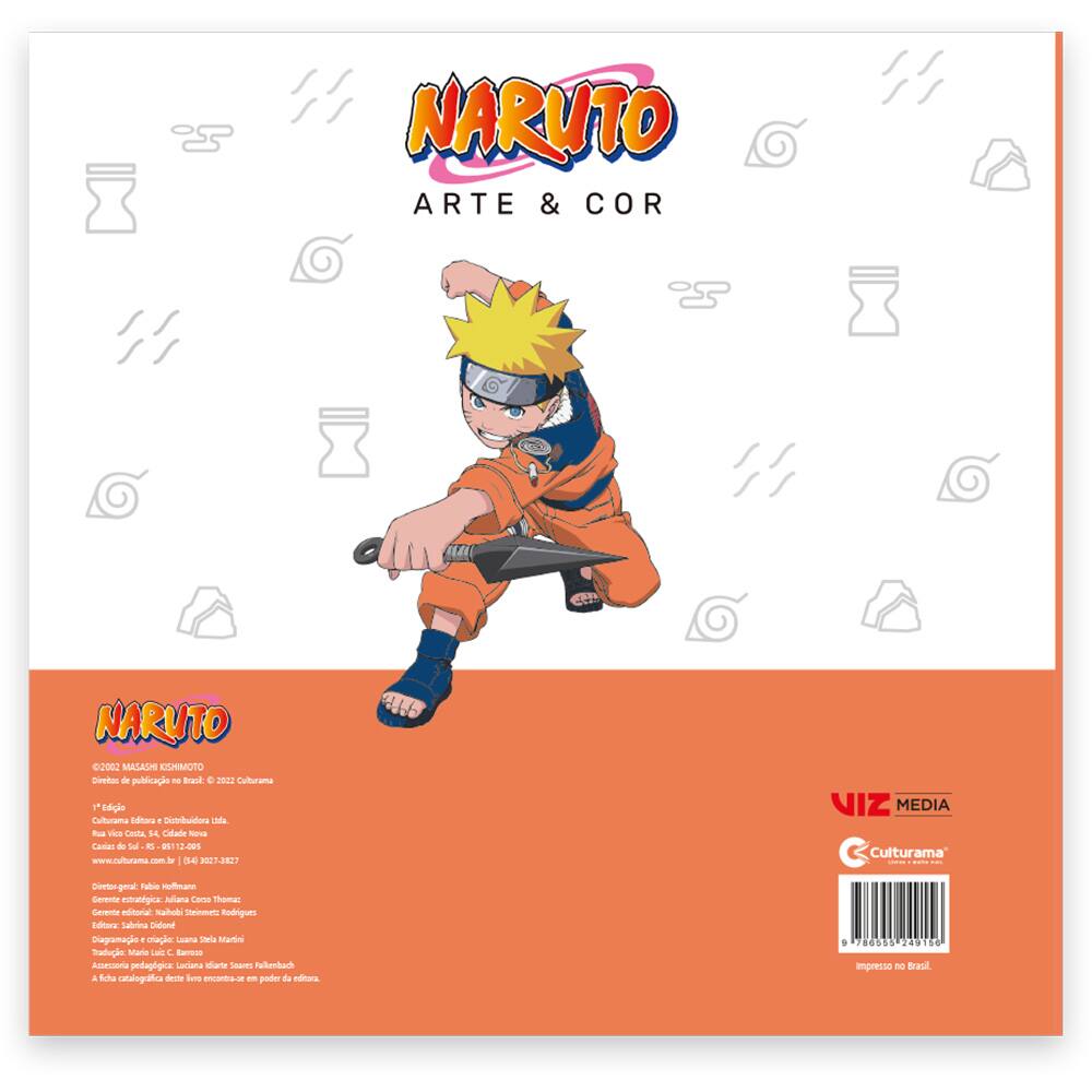 Livro de Colorir Infantil Naruto 50 Desenhos - No Magalu - Magazine Luiza