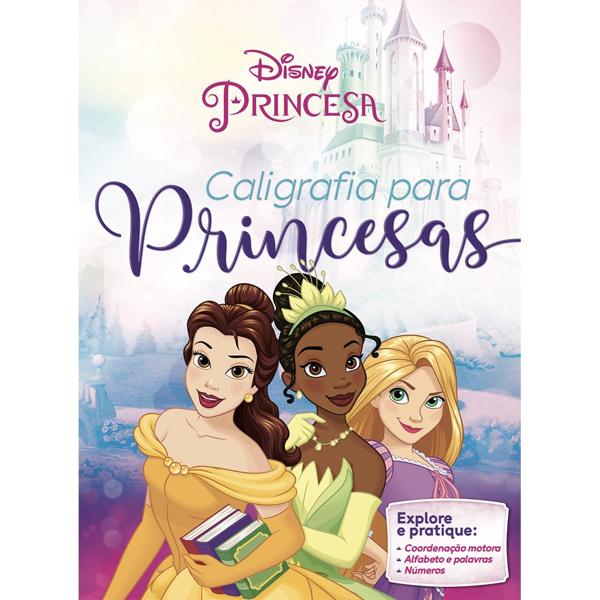 Livro Infantil Caligrafia Disney Princesas, 64 Páginas, Bicho Esperto - PT 1 UN