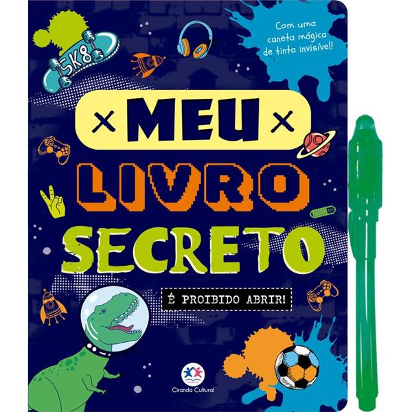 Diário infantil, Meu livro secreto, Proibido abrir, Ciranda Cultural - 1 UN