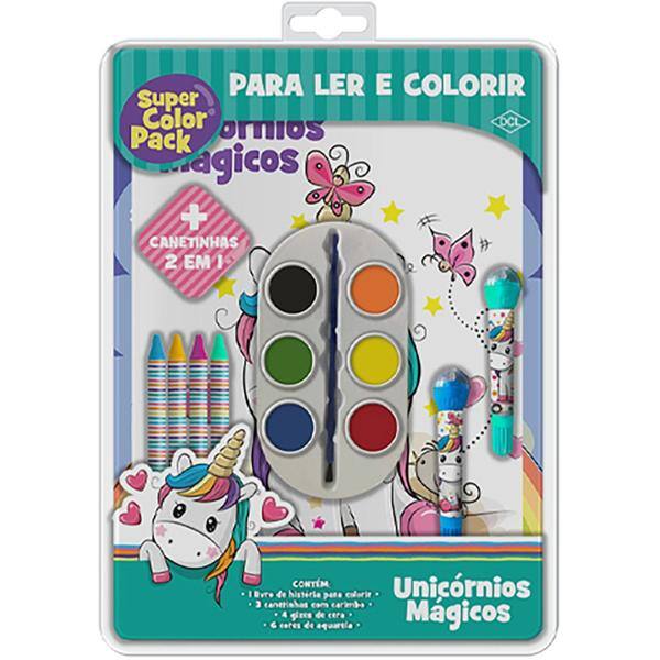 Livro para colorir infantil super color pack, Unicórnio, I2481, Dcl - PT 1 UN