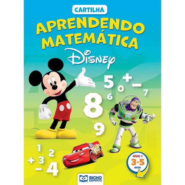 Livro infantil Cartilha Disney Aprendendo Matemática, Bicho Esperto - PT 1 UN