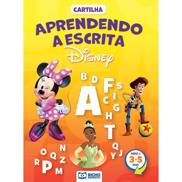 Livro infantil Cartilha Disney Aprendendo a Escrita, Bicho Esperto - PT 1 UN