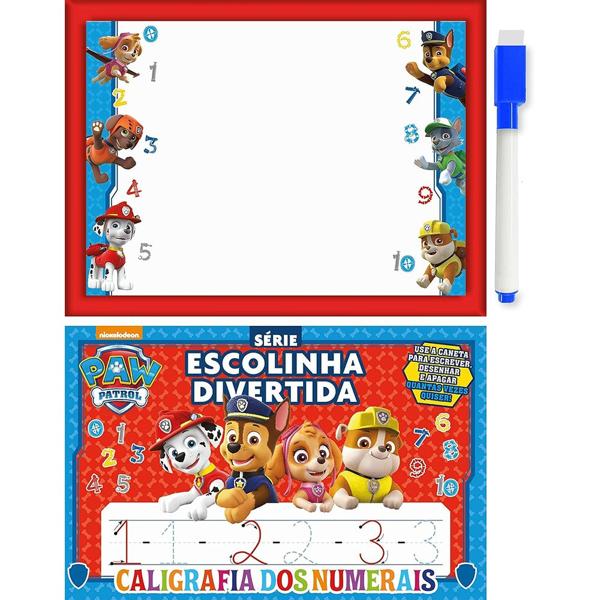 Livro infantil escolinha divertida, Patrulha canina, números, Ed Online - PT 1 UN