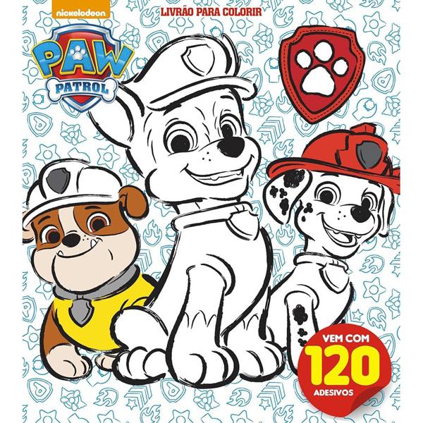 Livro para colorir infantil, Patrulha Canina, Ed Online - PT 1 UN