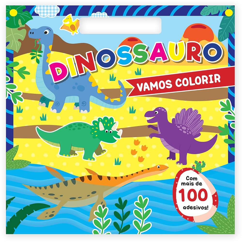 Desenho de Dinossauro para Colorir - Artesanato Passo a Passo!