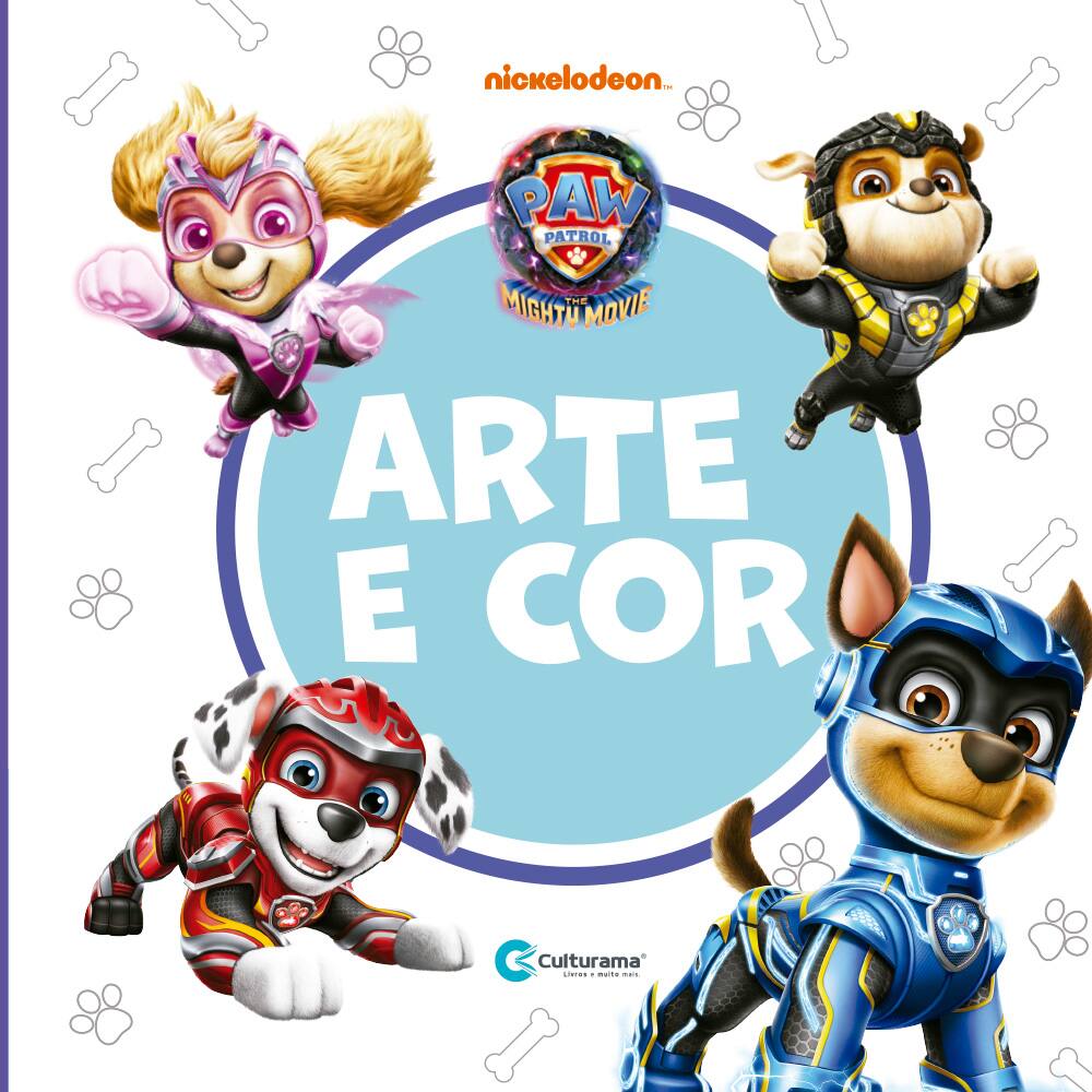 Livro Infantil P/ Colorir 101 Desenhos Patrulha Canina Magic Kids