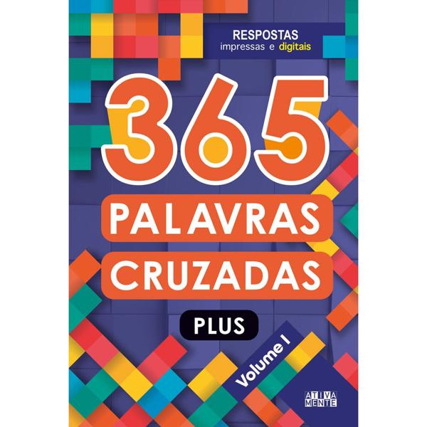 Livro 365 palavras cruzadas Plus, Volume 1, Ciranda Cultural - PT 1 UN