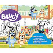 Livro para colorir infantil Bluey com adesivos, 33287, Ed Online - PT 1 UN Livro para colorir infantil Bluey com adesivos, 33287, Ed Online - PT 1 UN