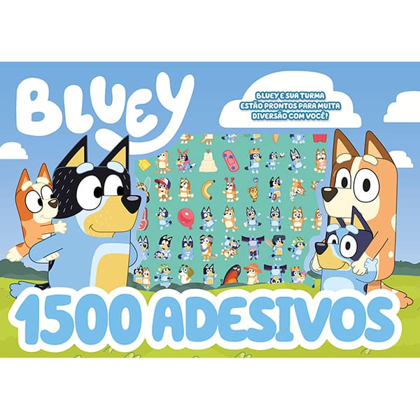 Livro para colorir infantil com adesivos, Bluey, 32610, Ed Online - PT 1 UN