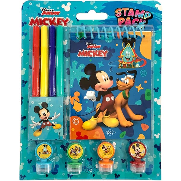 Livro para colorir infantil Mickey com carimbo, D8294, Dcl - BT 1 UN