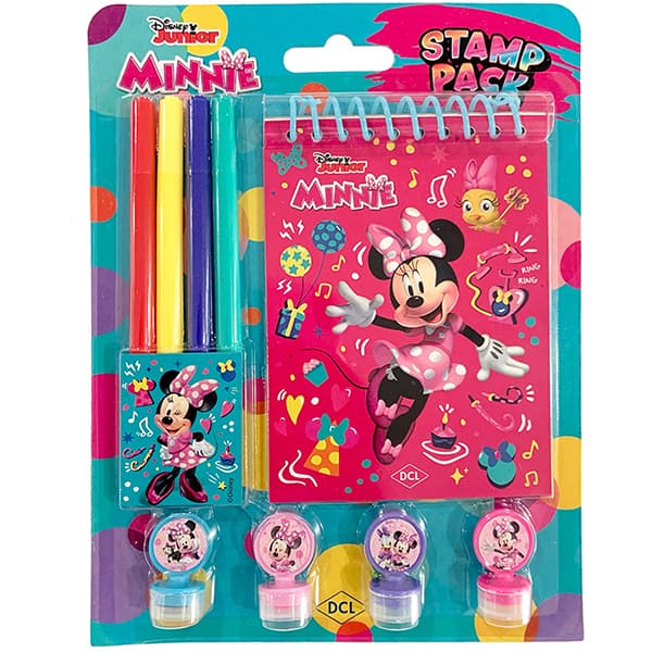 Livro para colorir infantil Minnie com carimbo, D8295, Dcl - BT 1 UN