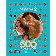 Livro para colorir infantil com 500 adesivos, Moana, Culturama - PT 1 UN