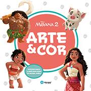 Livro para colorir infantil Moana 2, Arte e Cor, 36 páginas, Culturama - PT 1 UN