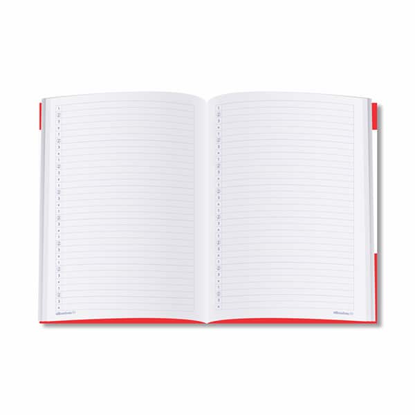 Livro de atividades infantil Alibombom ABC, com pauta, Vermelho, Romitec - PT 1 UN