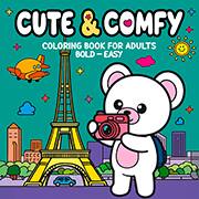 Livro para colorir Cute & Comfy, Travelling Adventure, 35244, Camelot Ed - PT 1 UN Livro para colorir Cute & Comfy, Travelling Adventure, 35244, Camelot Ed - PT 1 UN
