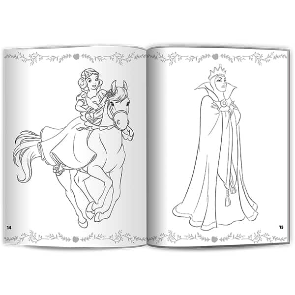 Livro p/ colorir infantil c/500 ades. Branca de Neve  Culturama PT 1 UN