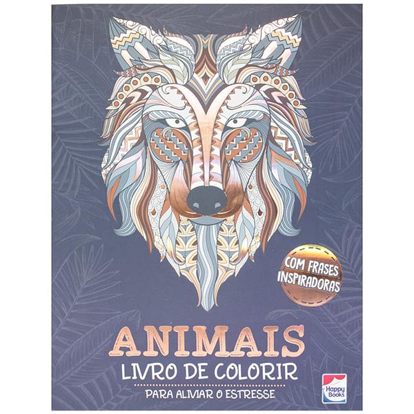 Livro para colorir e imaginar Animais, Happy Books - PT 1 UN