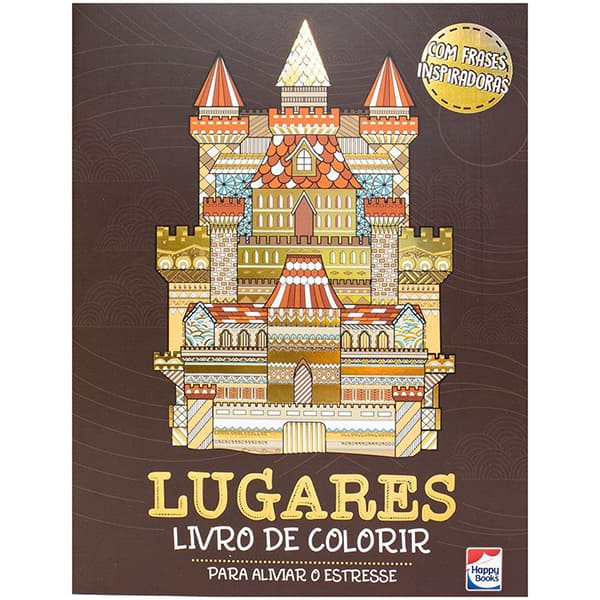 Livro para colorir e imaginar, Lugares, Happy Books - PT 1 UN