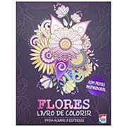 Livro para colorir e imaginar, Flores, Happy Books - PT 1 UN Livro para colorir e imaginar, Flores, Happy Books - PT 1 UN