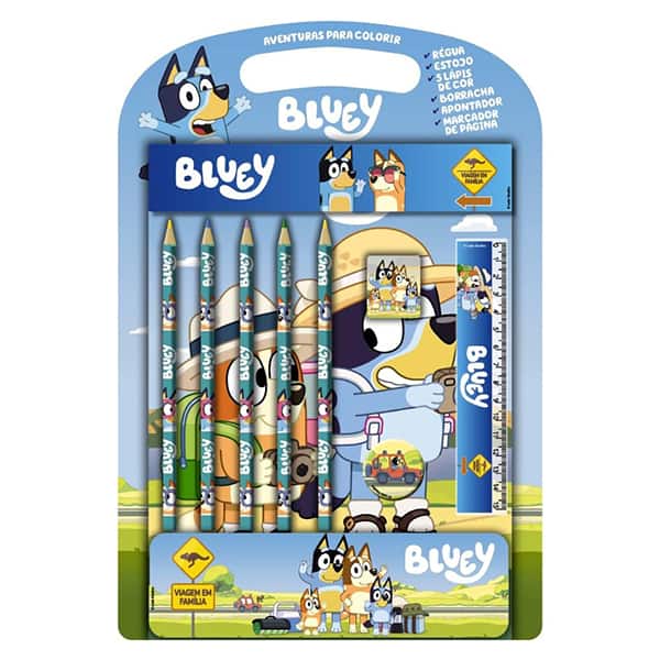 Livro para colorir infantil, Bluey Aventuras para colorir, 34606, Ed Online - PT 1 UN