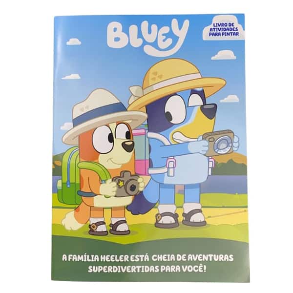 Livro para colorir infantil, Bluey Aventuras para colorir, 34606, Ed Online - PT 1 UN