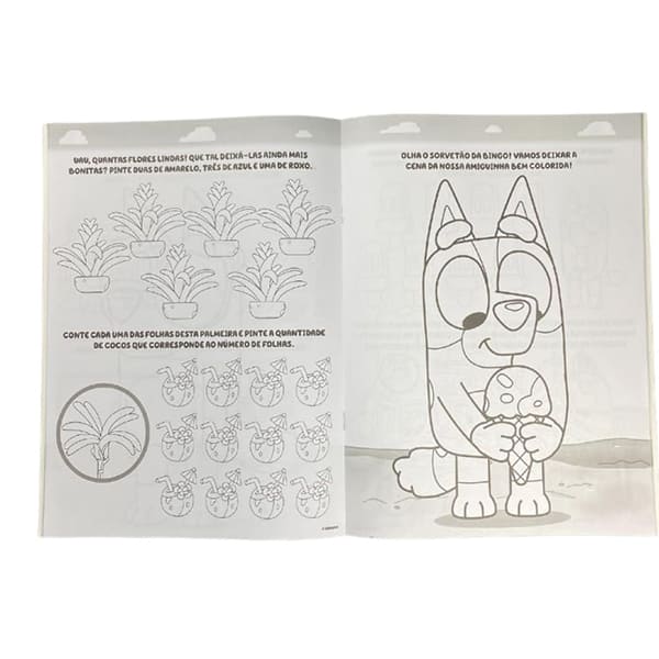 Livro para colorir infantil, Bluey Aventuras para colorir, 34606, Ed Online - PT 1 UN