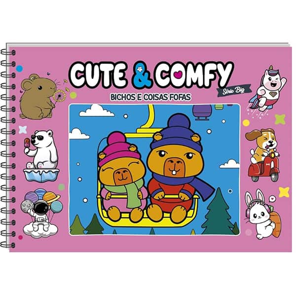 Livro para colorir Cute e Comfy big, Coisas fofas, 35634, Ed Online - PT 1 UN