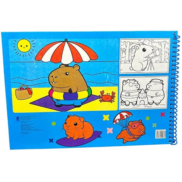 Livro para colorir Cute e Comfy big, Capivaras, 35633, Ed Online - PT 1 UN