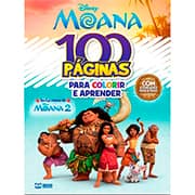 Livro para colorir infantil Moana 2, 100 páginas, Bicho Esperto PT 1 UN
