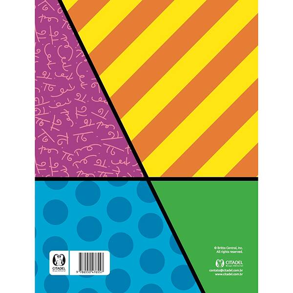 Livro para colorir infantil, Romero Britto, Catavento - PT 1 UN Livro para colorir infantil, Romero Britto, Catavento - PT 1 UN