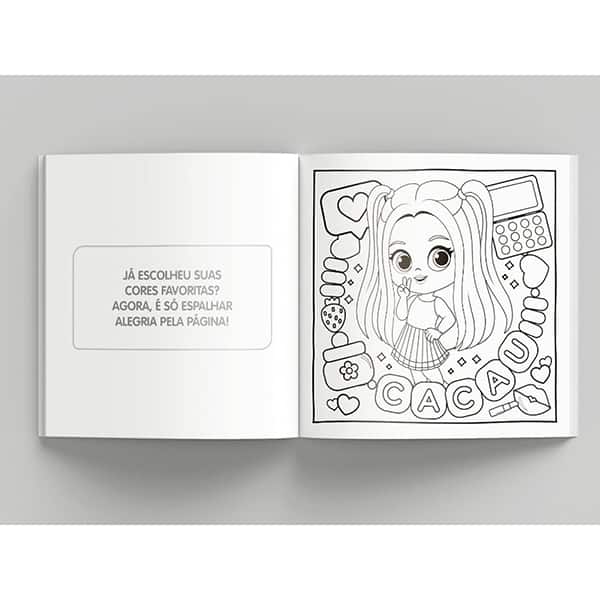 Livro para colorir Cute & Comfy Cacau Haxkar, 36163, Ed Online - PT 1 UN