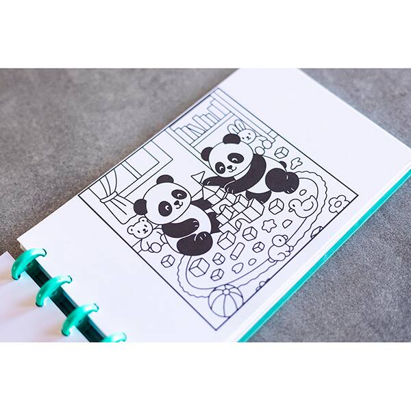 Livro para colorir Colorê Panda Wire-o WR42E305 Diskô PT 1 UN