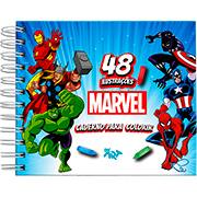 Livro para colorir infantil Smart, Avengers, com 30 adesivos, 5412, DAC - PT 1 UN