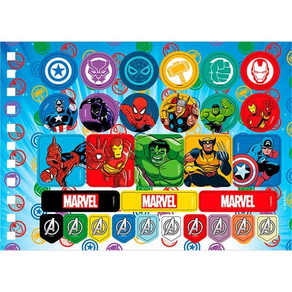 Livro para colorir infantil Smart, Avengers, com 30 adesivos, 5412, DAC - PT 1 UN Livro para colorir infantil Smart, Avengers, com 30 adesivos, 5412, DAC - PT 1 UN