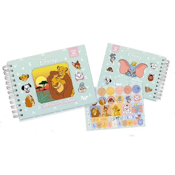 Livro para colorir infantil Smart, Disney Classics, com 30 adesivos, 5411, DAC - PT 1 UN Livro para colorir infantil Smart, Disney Classics, com 30 adesivos, 5411, DAC - PT 1 UN