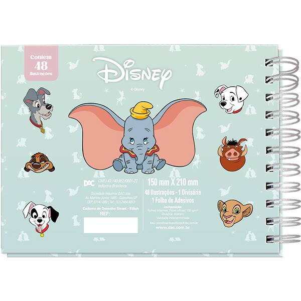 Livro para colorir infantil Smart, Disney Classics, com 30 adesivos, 5411, DAC - PT 1 UN Livro para colorir infantil Smart, Disney Classics, com 30 adesivos, 5411, DAC - PT 1 UN