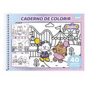 Caderno p/ colorir Pop Pet 40fls 2648341 Spiral Pop PT 1 UN PT 1 UN