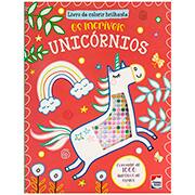Livro para colorir infantil com 1000 adesivos de strass, Os Incríveis Unicórnios, Happy Books - PT 1 UN Livro para colorir infantil com 1000 adesivos de strass, Os Incríveis Unicórnios, Happy Books - PT 1 UN