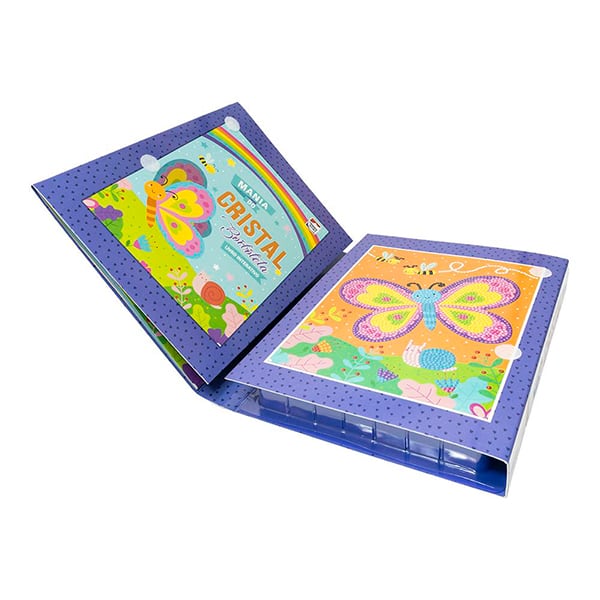 Livro para colorir infantil com strass, Borboleta, Interativo, Happy Books - PT 1 UN Livro para colorir infantil com strass, Borboleta, Interativo, Happy Books - PT 1 UN