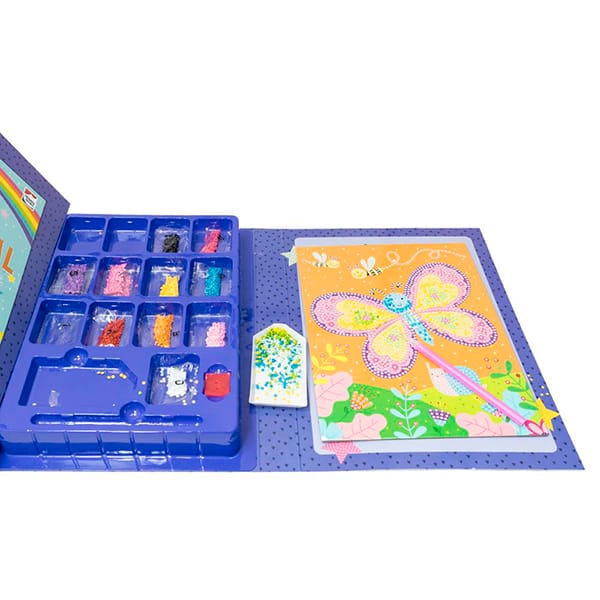 Livro para colorir infantil com strass, Borboleta, Interativo, Happy Books - PT 1 UN Livro para colorir infantil com strass, Borboleta, Interativo, Happy Books - PT 1 UN