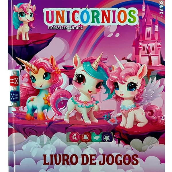 Livro infantil Unicórnios Jogos Ed Online PT 1 UN